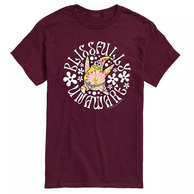 Mens SpongeBob SquarePants Blissfully Unaware Graphic Tee Product Image