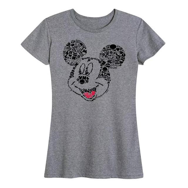 Disneys Mickey Mouse Womens Iconic Fill Graphic Tee Product Image