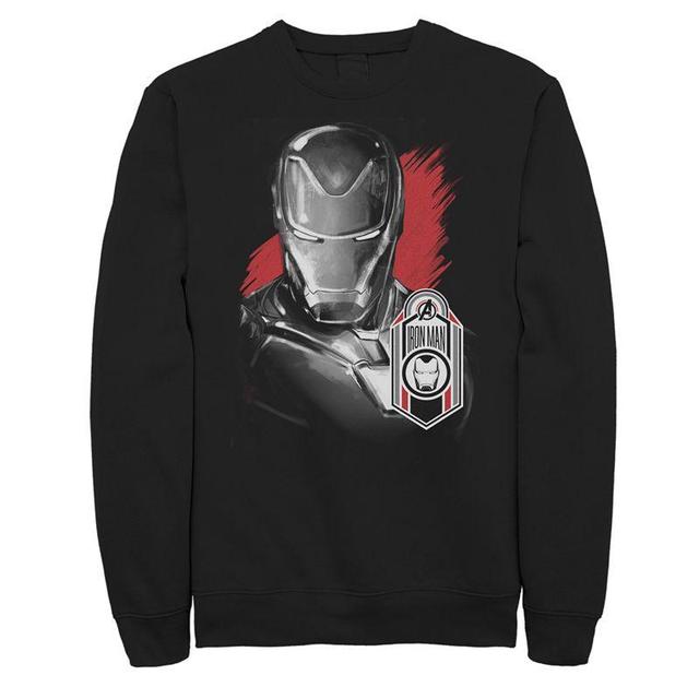 Mens Marvel Avengers Endgame Iron Man Sweatshirt Black Product Image