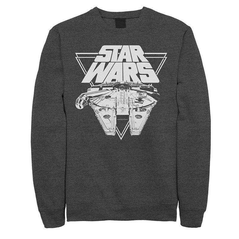 Mens Star Wars Millennium Falcon Sweatshirt Grey Heather Product Image