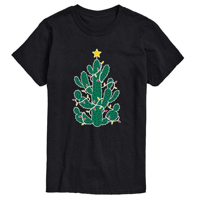 Big & Tall Cactus Christmas Tree Tee, Mens Product Image