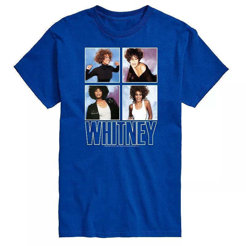 Big & Tall Whitney Houston Tee Tee, Mens Med Blue Product Image