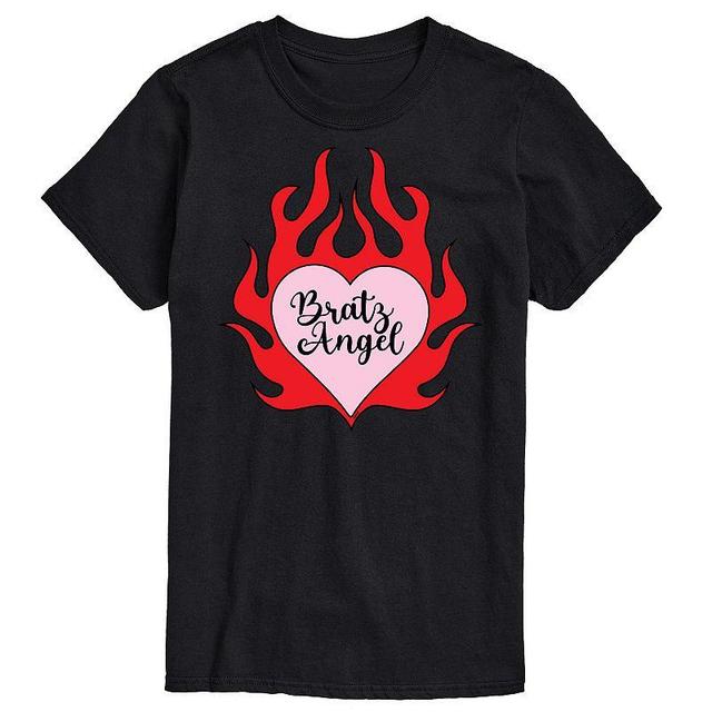 Mens Bratz Angel Flaming Heart Graphic Tee Product Image