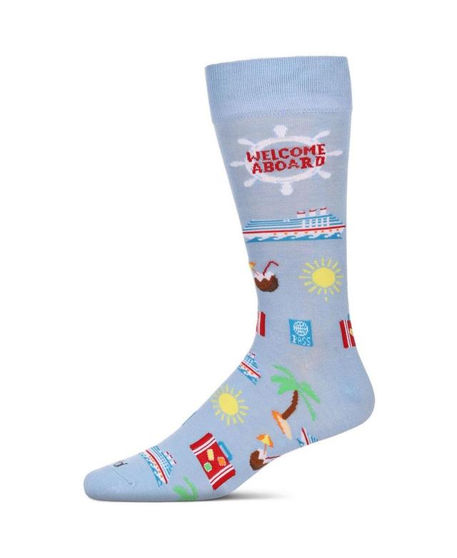 MeMoi Mens Cruise Ship Novelty Crew Socks Product Image