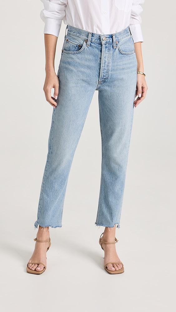 AGOLDE Riley High Rise Straight Crop Jeans | Shopbop Product Image