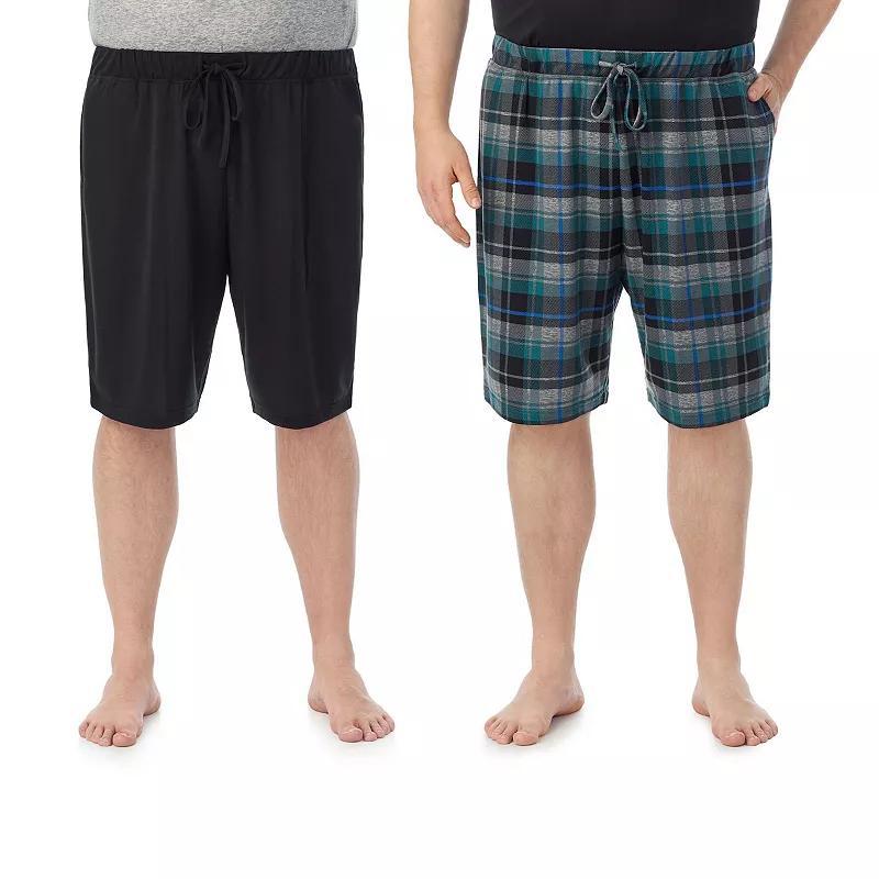 Big & Tall Cuddl Duds 2-Pack French Terry Pajama Shorts Set, Mens Product Image