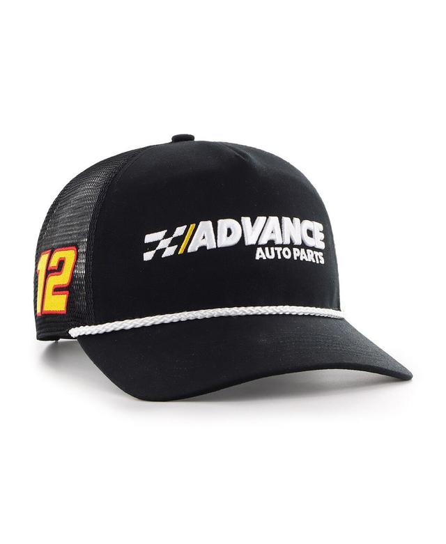 Mens 47 Brand Black Ryan Blaney Advance Auto Parts Triple Hit Corduroy Adjustable Hat Product Image