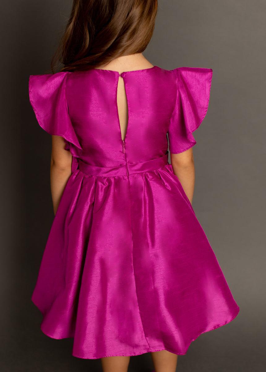 Camryn Dress in Berry Product Image