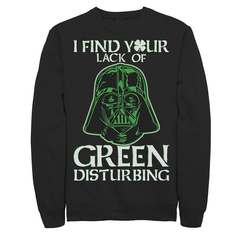 Mens Star Wars Darth Vader I Find Your Lack Of Green Disturbing St. Patricks Day Sweatshirt Product Image