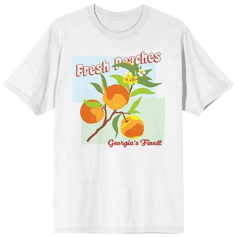 Mens Natural World Fresh Peaches Tee White Product Image