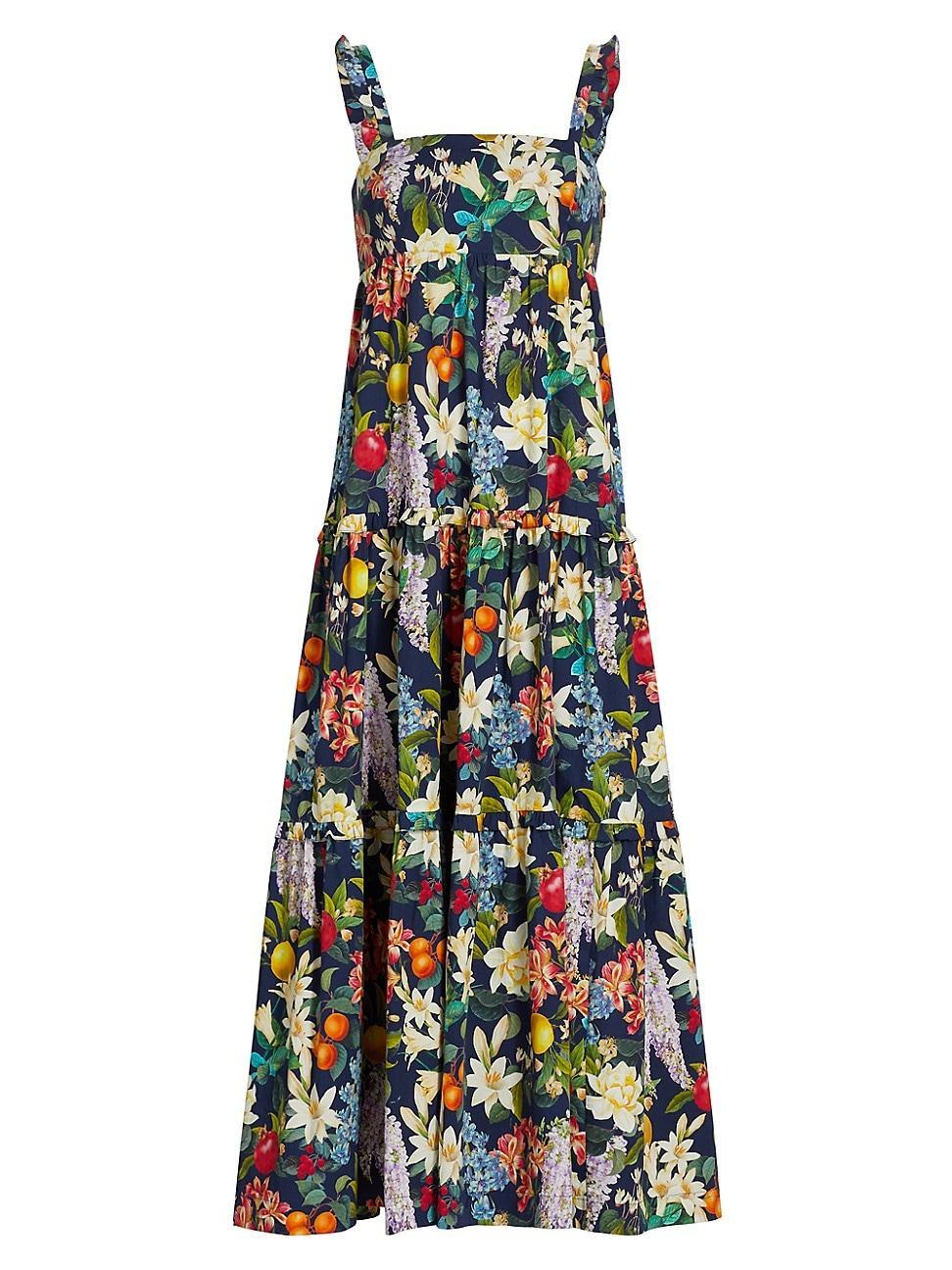 Womens Giorno Tiered Floral Maxi Dress Product Image