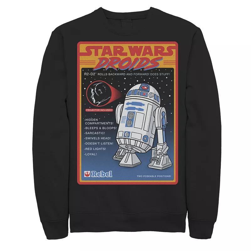 Mens Star Wars Droids R2-D2 Advertisement Poster Sweatshirt Blue Product Image