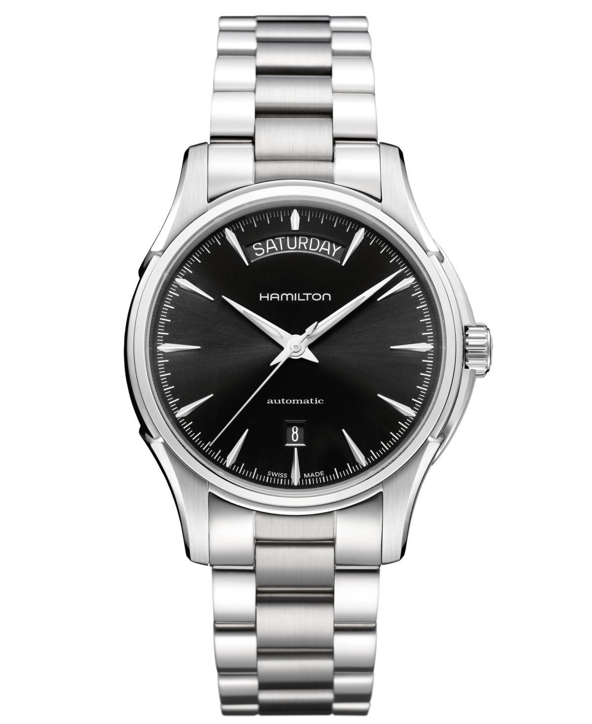 Hamilton Watch, Mens Swiss Automatic Jazzmaster Day Date Stainless Steel Bracelet 40mm H32505131 Product Image