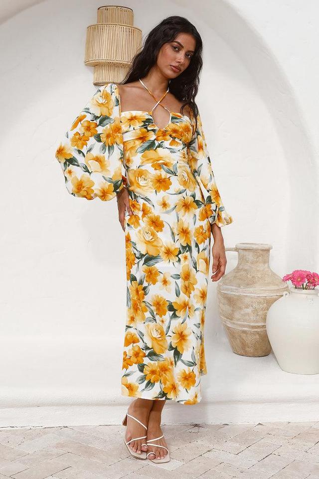 Pottery Class Maxi Dress Yellow Product Image