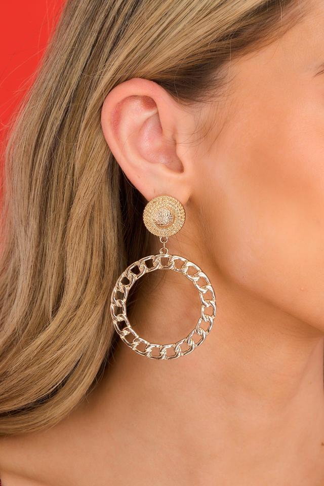 In The Moment Gold Earrings Product Image