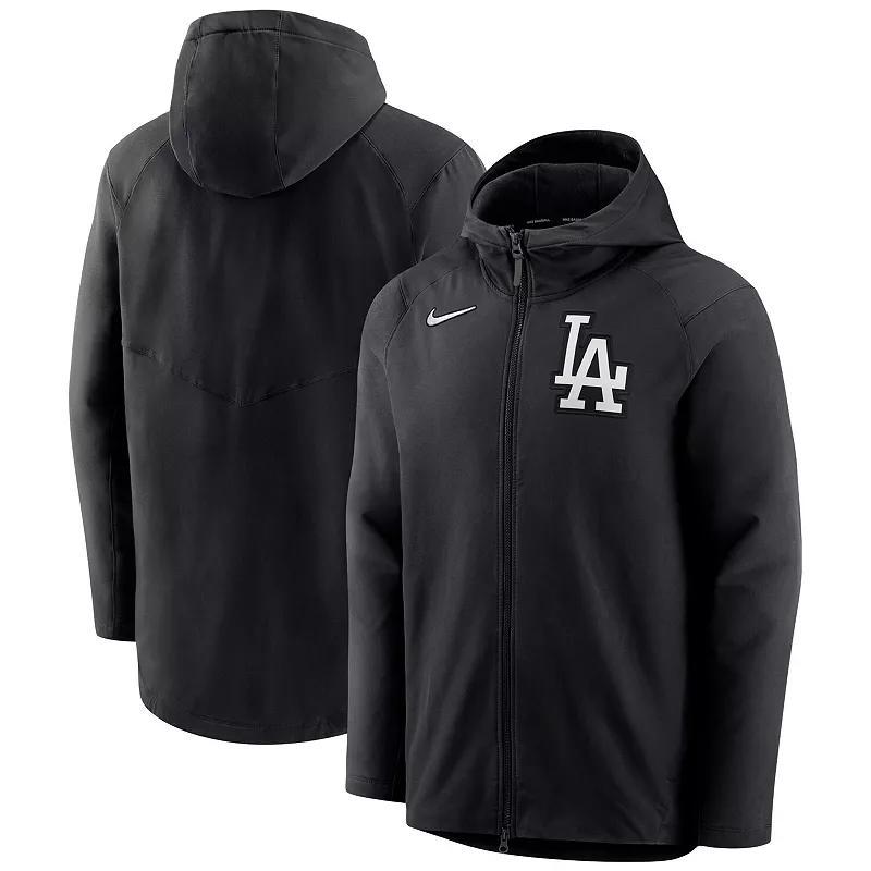 Mens Nike Los Angeles Dodgers Authentic Collection Performance Raglan Full-Zip Hoodie Product Image