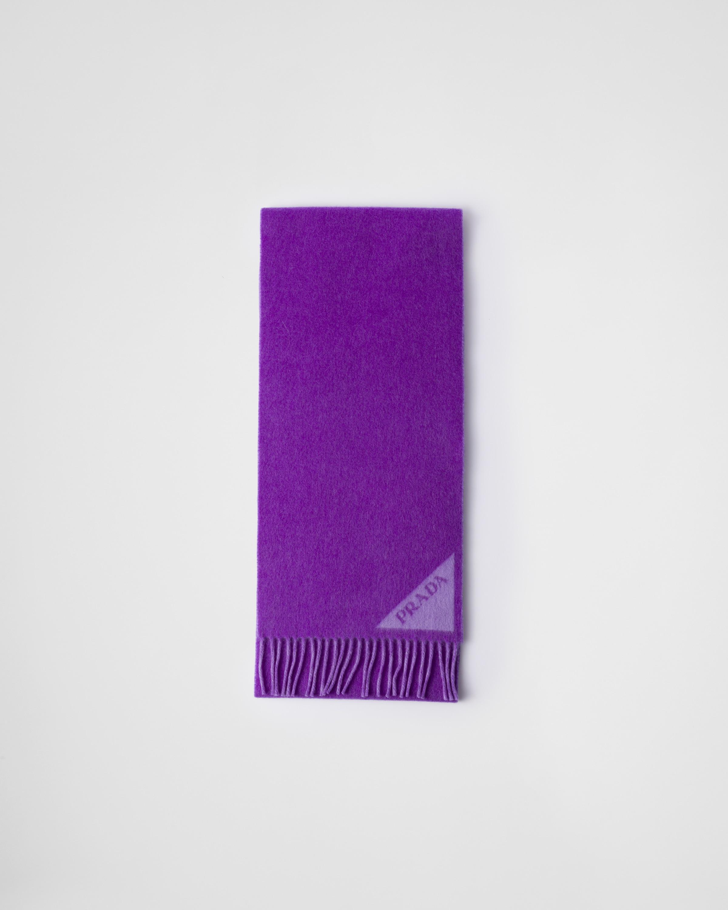 Double-faced wool and cashmere scarf product image