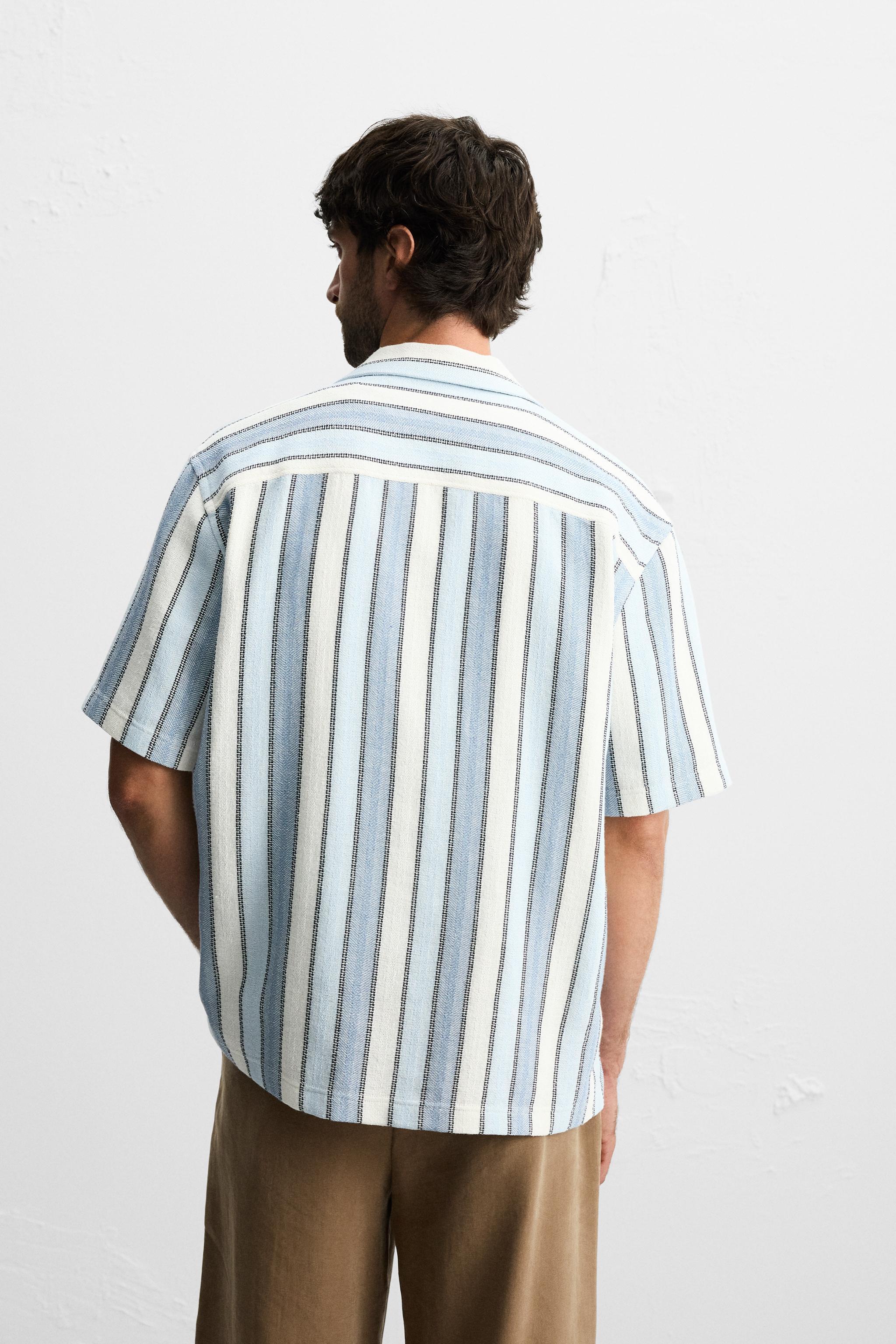 TEXTURED STRIPED SHIRT Product Image