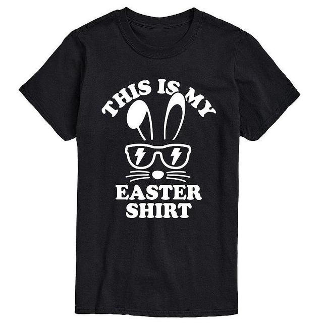 Mens This Is My Easter Shirt Graphic Tee Blue Product Image