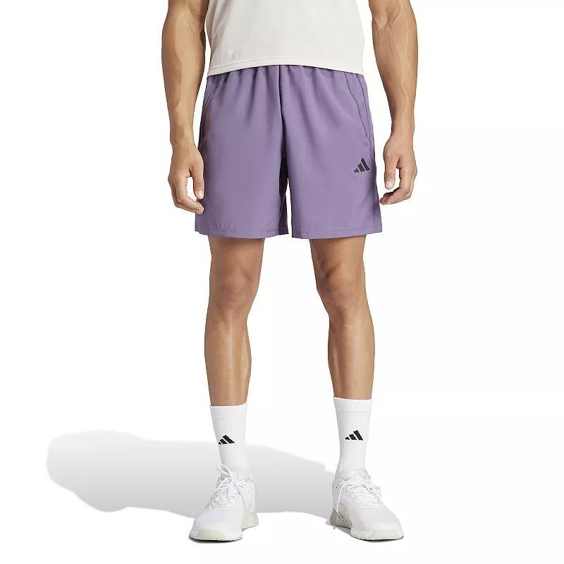 Mens adidas Train Essentials Woven Training Shorts Shadow Purple Product Image