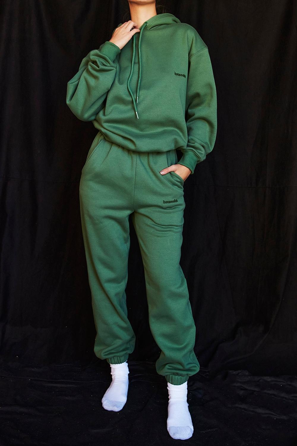 Sky Moss Fleece Back Jogging Trousers Product Image