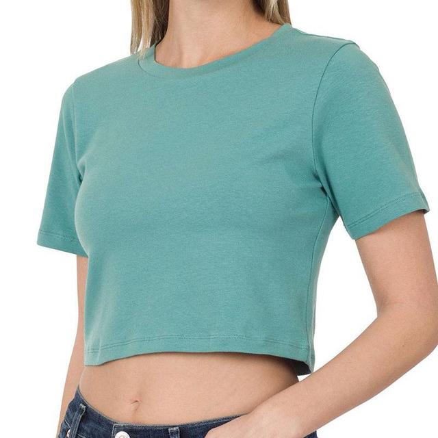 Simply Cropped Tee- 3 Colors Product Image