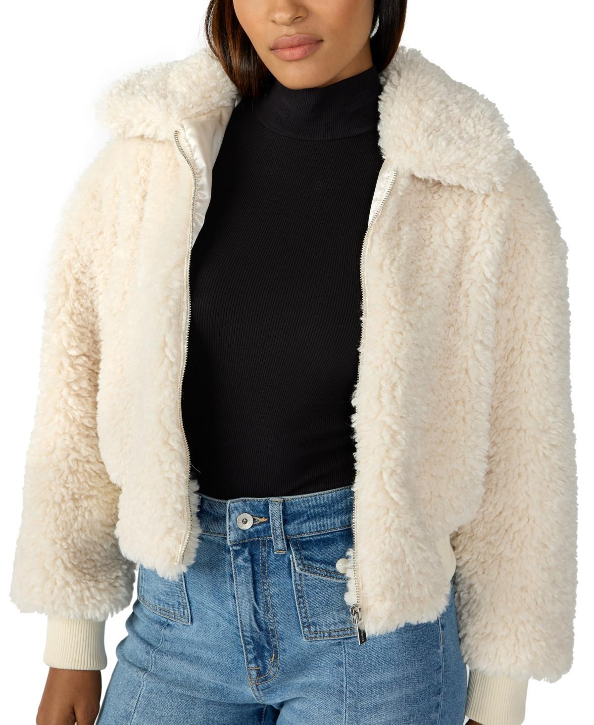 Sanctuary Womens Tori Faux-Fur Long-Sleeve Jacket Product Image