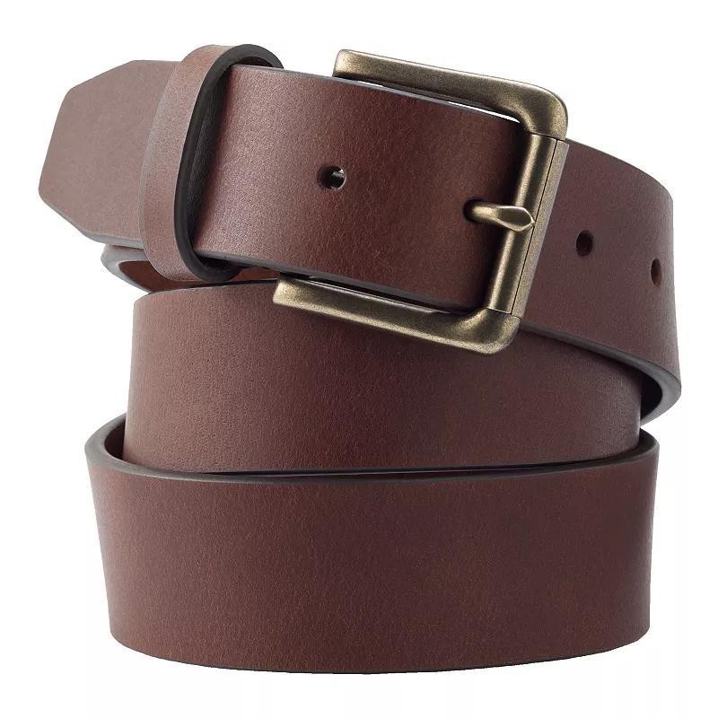 Mens Lands End Vintage Leather Belt Product Image