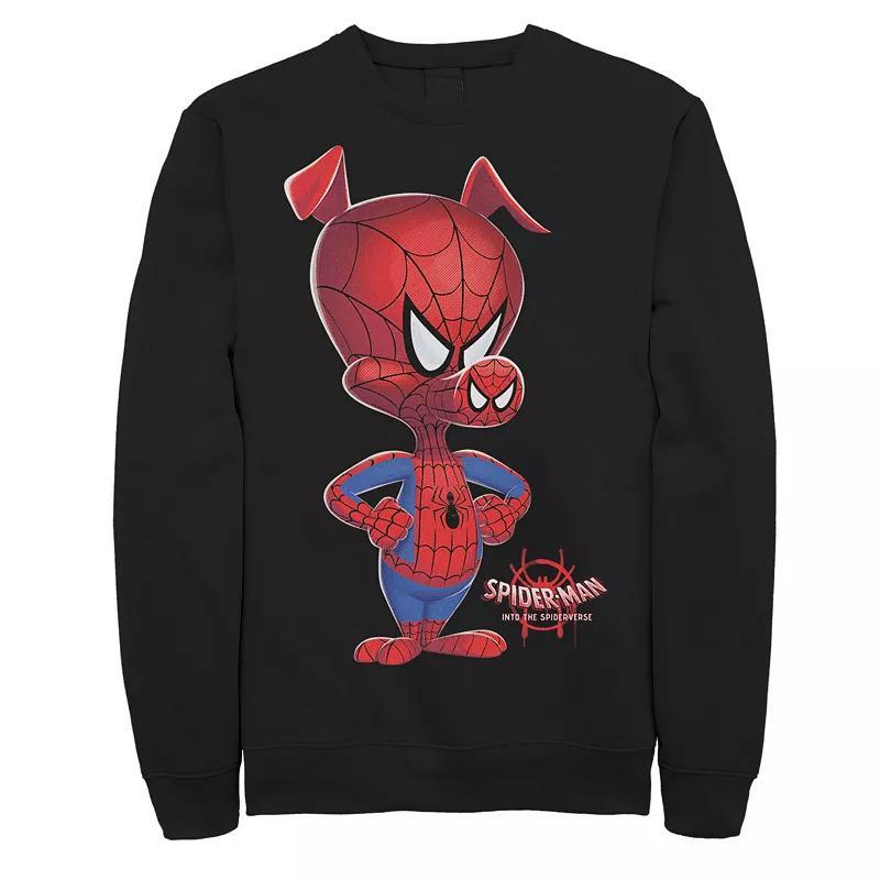 Mens Marvel Spider-Man Spiderverse Spider-Ham Graphic Fleece Pullover Product Image