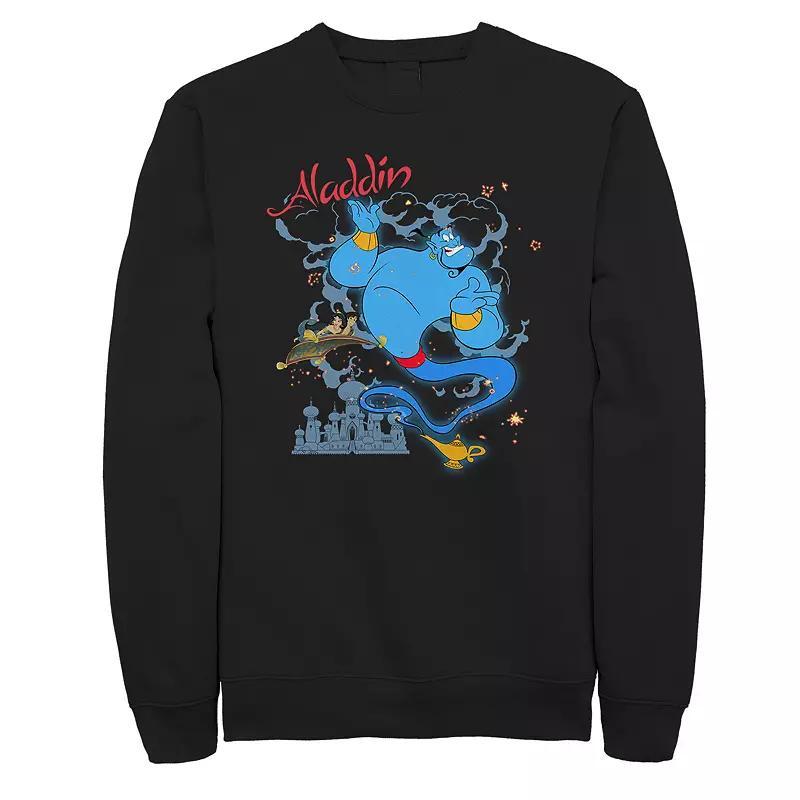 Mens Disney Aladdin Genie Fleece Black Product Image