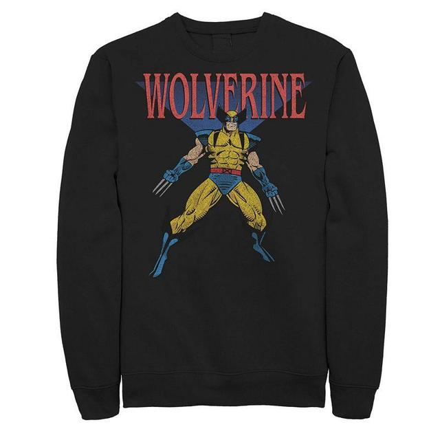 Mens Marvel X-Men Wolverine Classic Portrait Sweatshirt Black Product Image