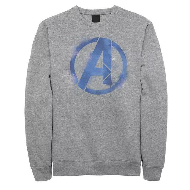 Mens Marvel Avengers Endgame Spray Painted Avenger Symbol Sweatshirt Athletic Grey Product Image