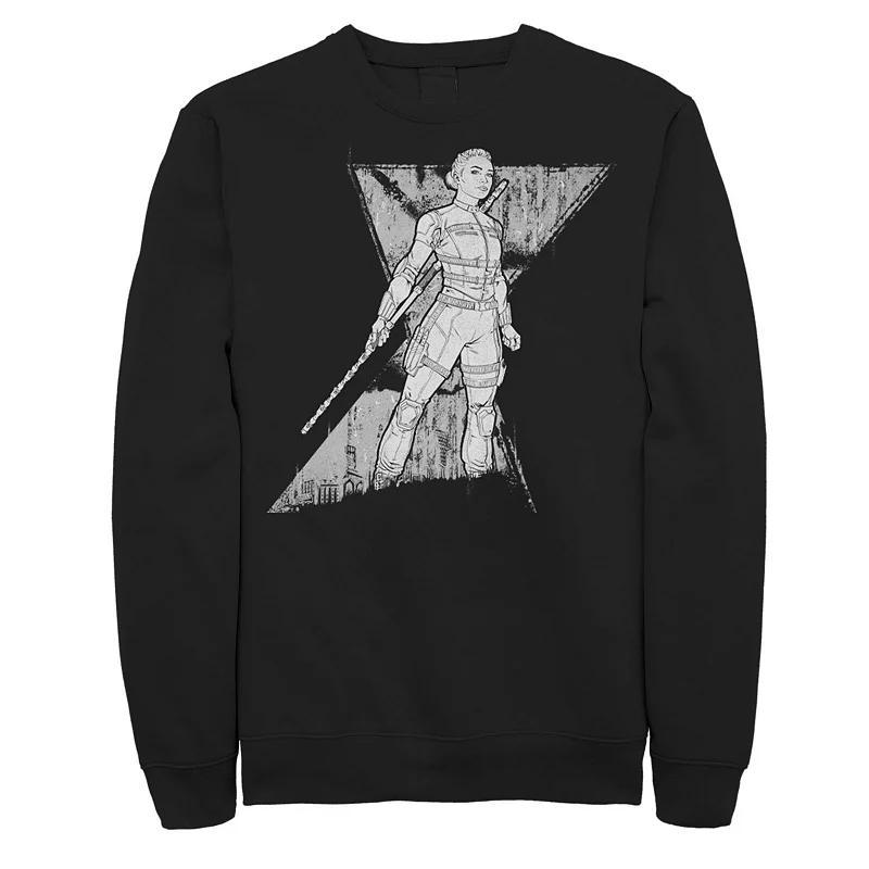 Mens Marvel Widow Yelena Sketch Logo Sweatshirt Product Image