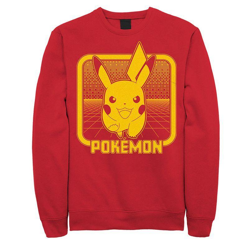 Mens Pokmon Retro Digital Pikachu Fleece Product Image