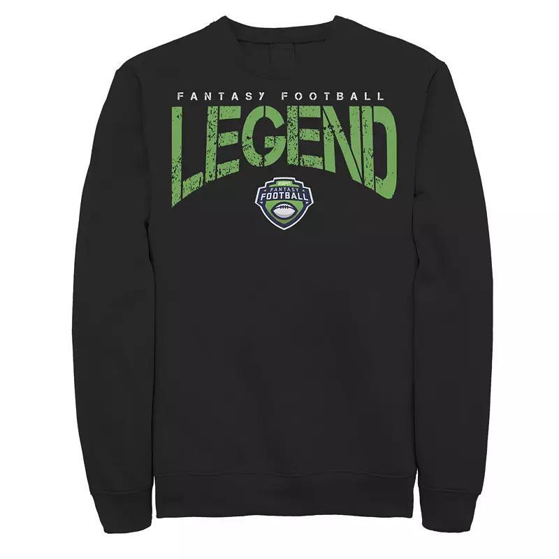 Mens ESPN Fantasy Football Legend Green Distressed Text Sweatshirt Product Image