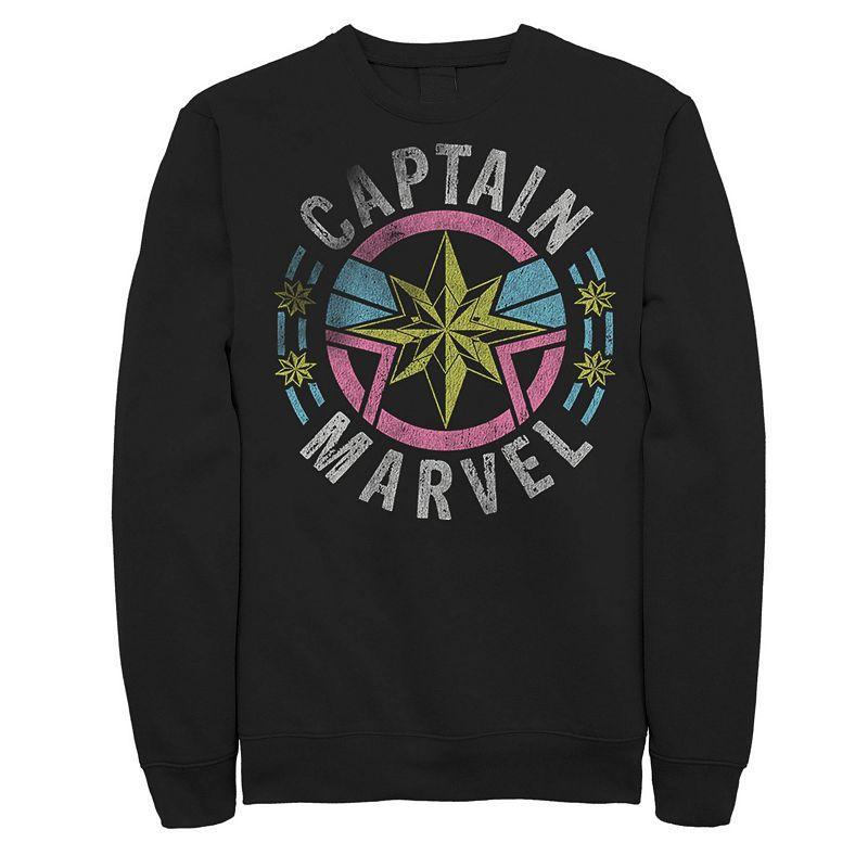 Mens Marvel Captain Marvel 90s Style Logo Sweatshirt Product Image