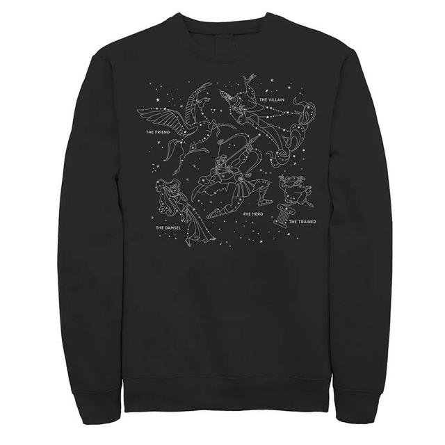 Mens Disney Hercules Constellation Poster Sweatshirt Black Product Image