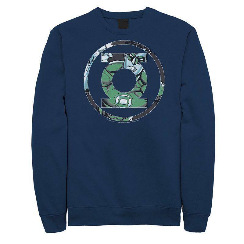 Mens DC Comics Lantern Face Logo Sweatshirt Product Image