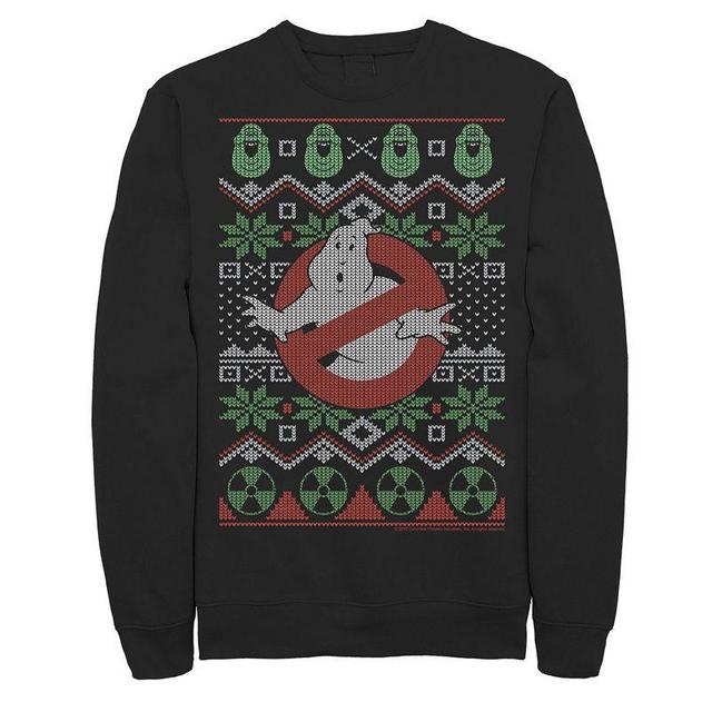 Mens Ghostbusters Original Logo Knit Sweatshirt Pullover Product Image