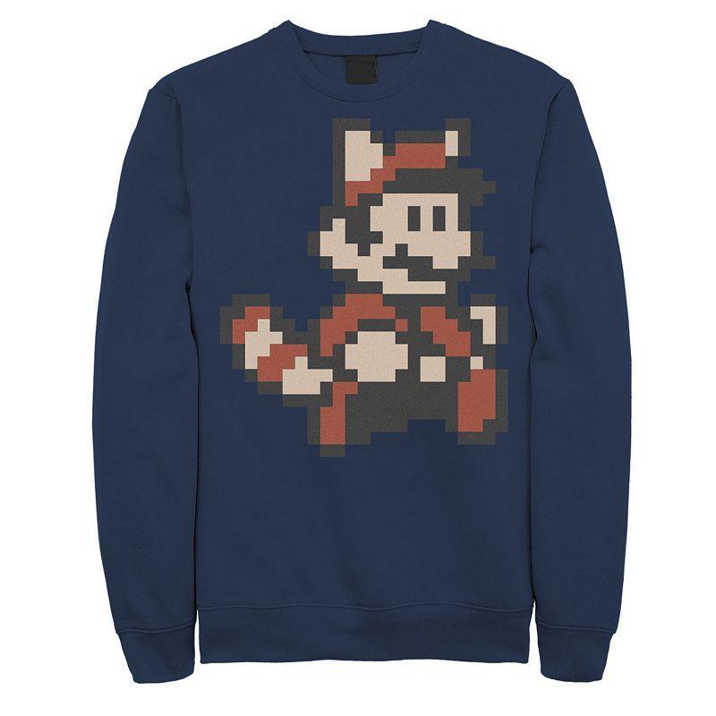 Mens Nintendo Super Mario 3 Flying Mario Sprite Sweatshirt Blue Product Image