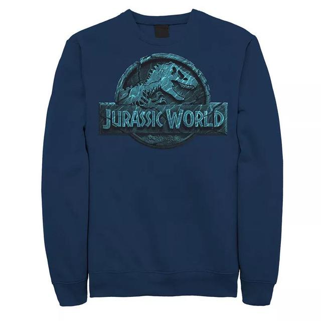 Mens Jurassic World Two Logo Lost In The Deep Sweatshirt Blue Product Image