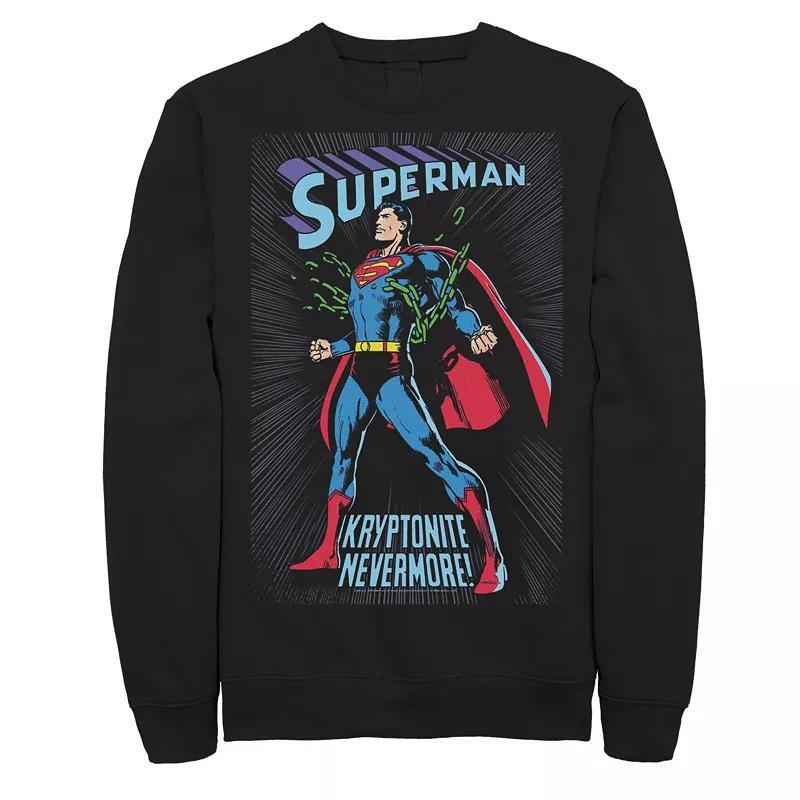 Mens DC Comics Superman In Chains Vintage Poster Sweatshirt Product Image