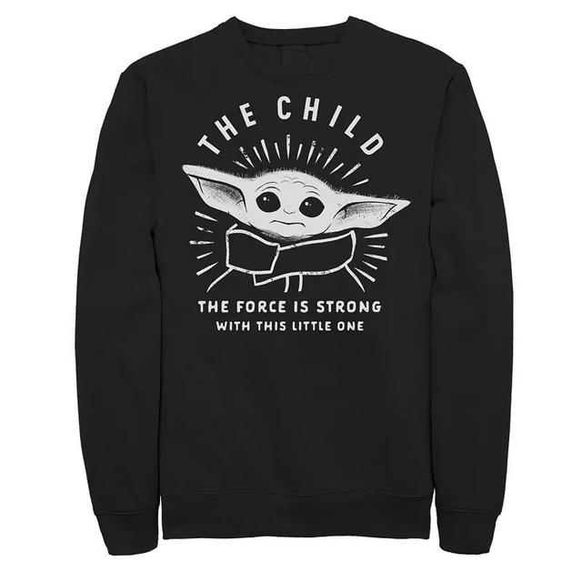 Mens Star Wars The Mandalorian The Child Aka Baby Yoda The Force Is Strong Sweatshirt Product Image