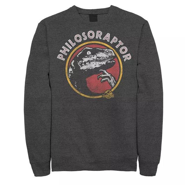 Mens Jurassic Park Philosoraptor Pose Humor Sweatshirt Blue Product Image