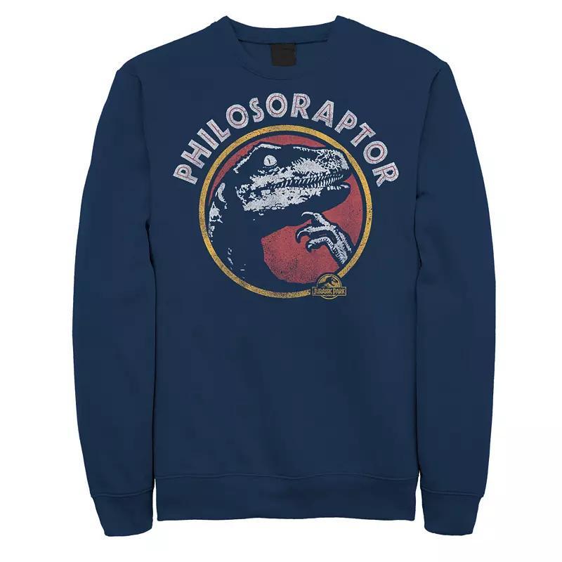 Mens Jurassic Park Philosoraptor Pose Humor Sweatshirt Blue Product Image