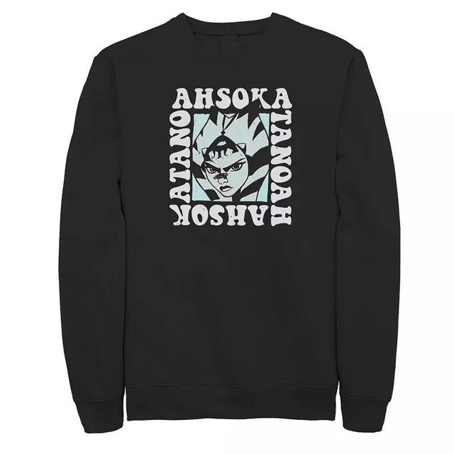 Mens Star Wars Ahsoka Groovy Box Poster Sweatshirt Product Image