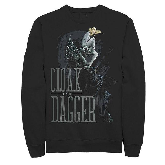 Mens Marvel Cloak & Dagger Dragon Statue Sweatshirt Product Image