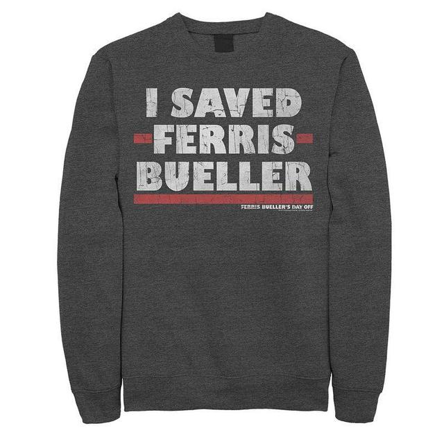 Mens I Saved Ferris Bueller Sweatshirt Grey Heather Product Image