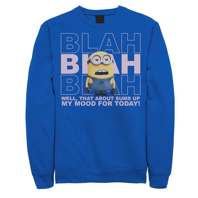 Mens Despicable Me Minions Blah Blah Blah Sweatshirt Product Image