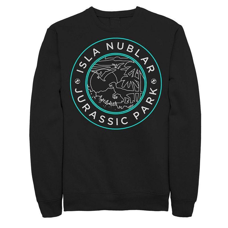 Mens Jurassic Park Isla Nublar Badge Retro Sweatshirt Product Image